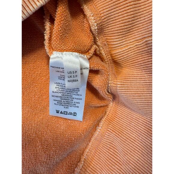 Pilcro Anthropologie Orange Coral Top Cowl Neck Slouchy Long Sweatshirt S M - Picture 7 of 9